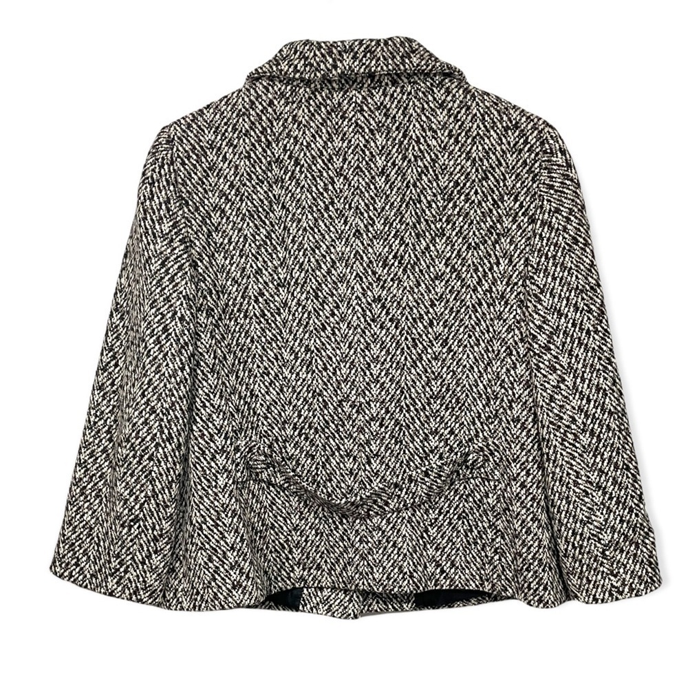 Loft Herringbone Wool Blend Button Front Career B… - image 2